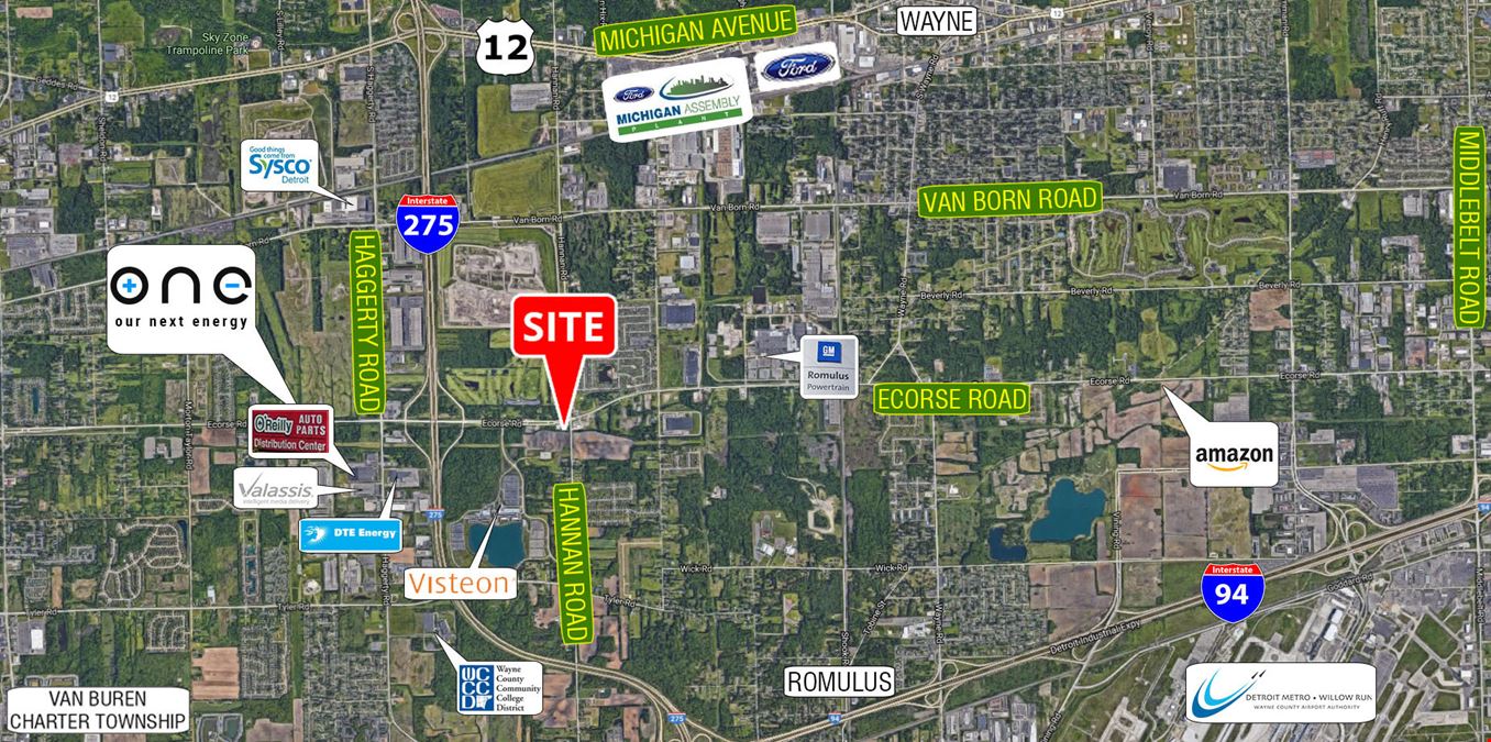 SWC of Ecorse & Hannan Road