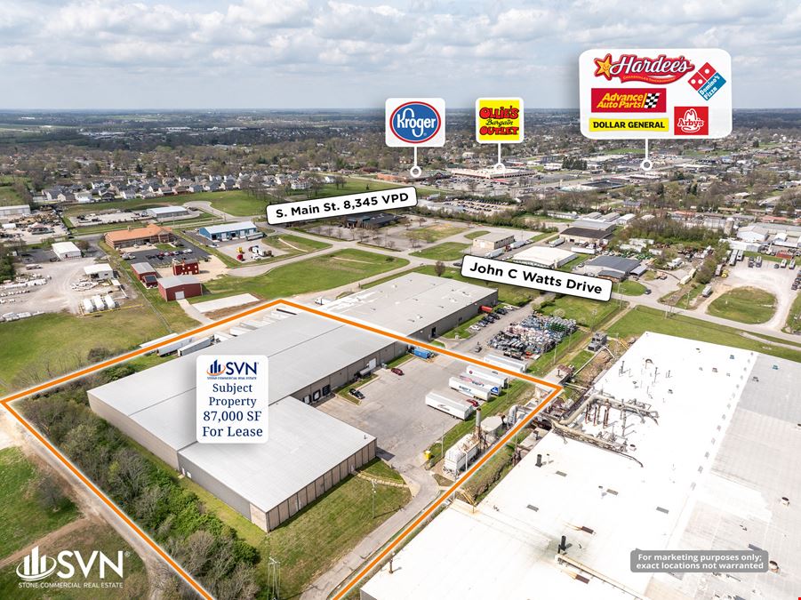 87,000 SF Industrial Warehouse Space FOR LEASE