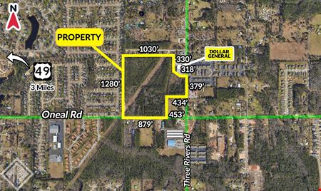Preview of VacantLand space for Sale at O'Neal & Three Rivers Road