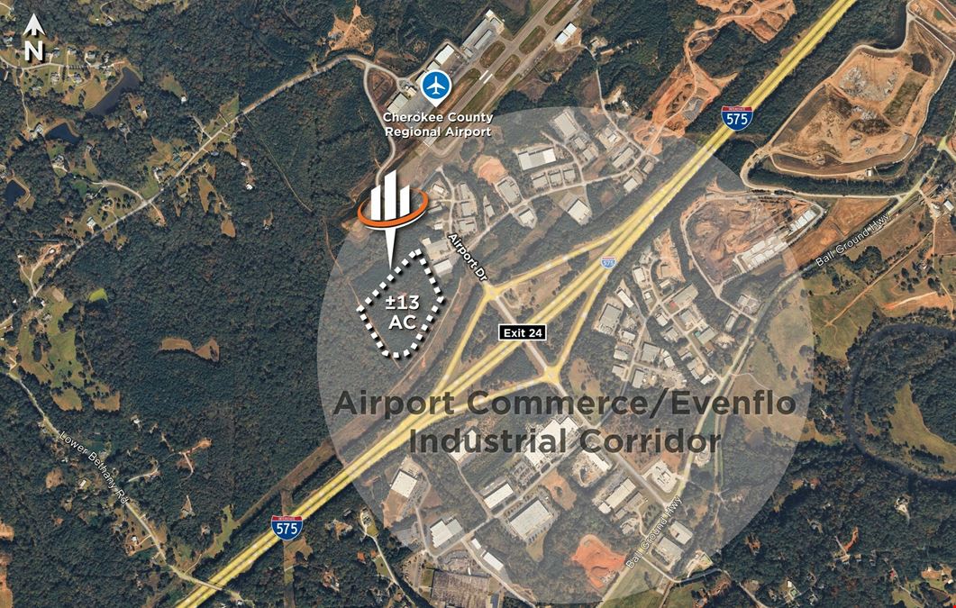 13 ACs - Zoned LI - Cherokee Co