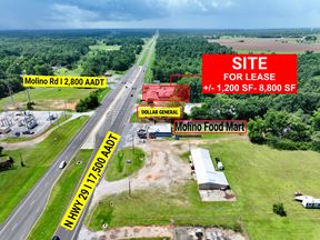 Prime Corner Retail Space Available in Molino, FL – Hwy 29 Frontage