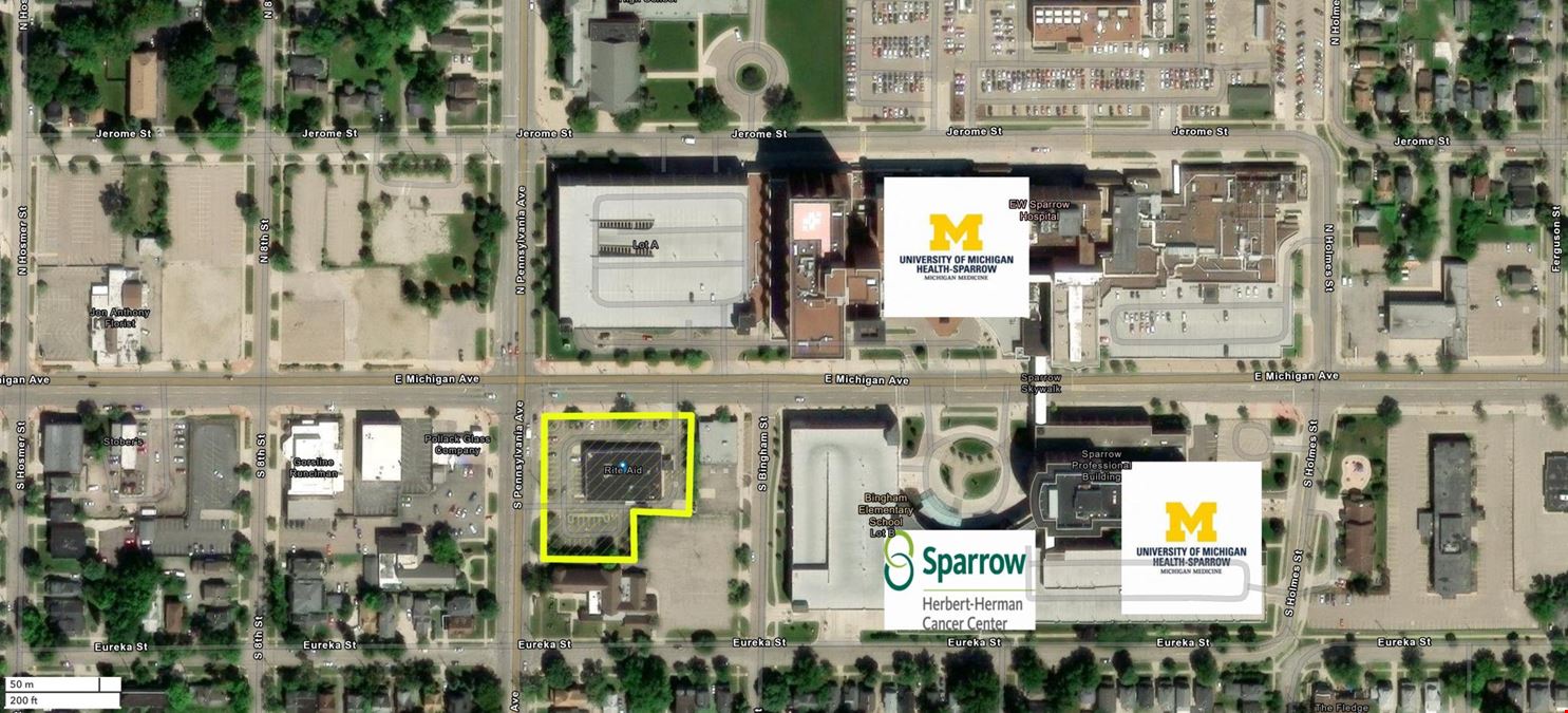 Former Rite Aid at Sparrow U of M Health System Lansing