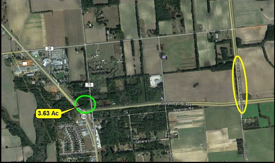 Vacant Land 3.63 ac/ 15528 Hwy 59, Foley, AL