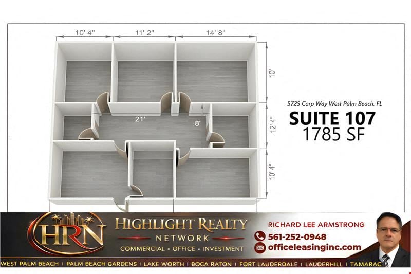 1785 SF Suite 107 Professional and Medical Office Space