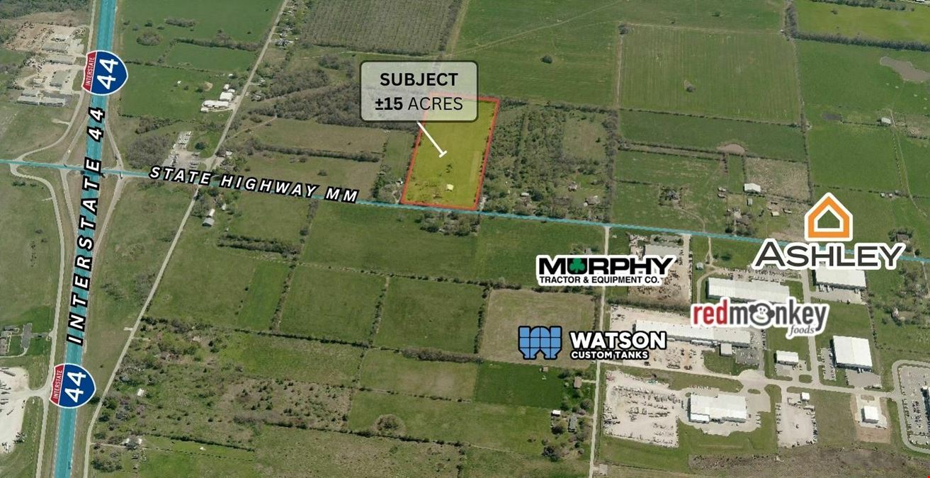 ±15 ACRES FOR SALE ON HIGHWAY MM NEAR AMAZON