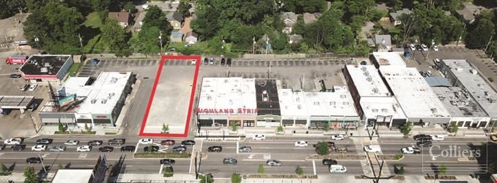 Retail development site on the Highland Strip