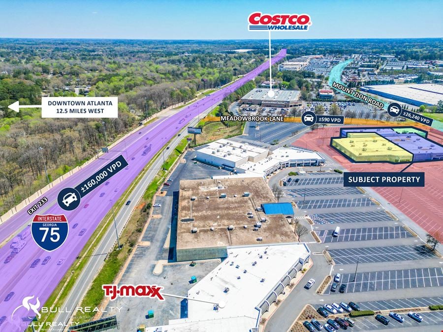 Atlanta MSA Prime Retail Space For Lease | ±10,000 SF - ±44,598 SF