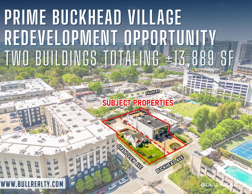 Prime Buckhead Village Redevelopment Opportunity | Two Buildings Totaling ±13,889 SF