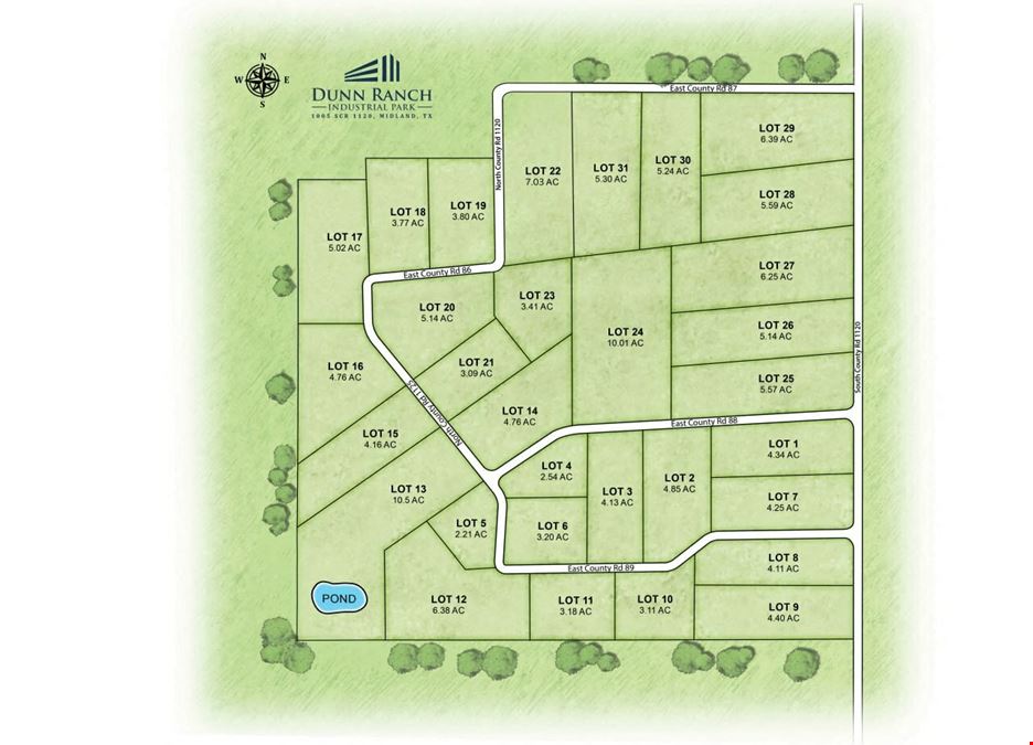 Dunn Ranch Industrial Park: 31 Lots Spanning 153 Acres