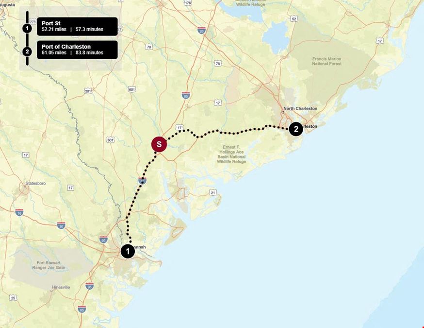 Intermodal Interchange Site - I-95 & CSX Rail Centric by 1 Minute - Workforce Housing - Onward Ports of Savannah and Charleston