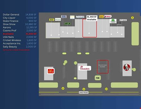 Preview of Retail space for Rent at 2450 Lake Rd B