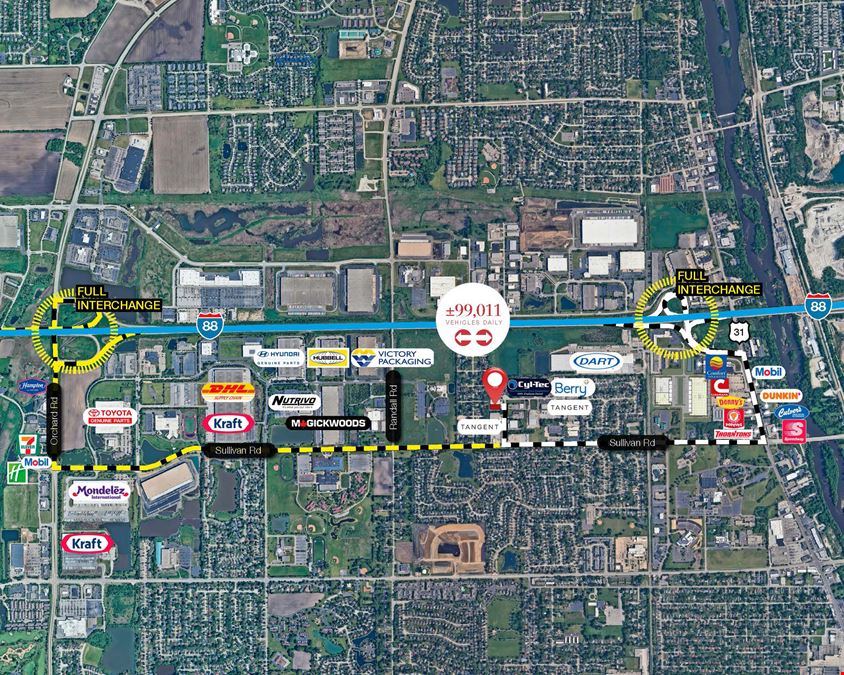9,990 - 32,960 SF for Lease/Sale | 1700 Landmark Road, Aurora, IL