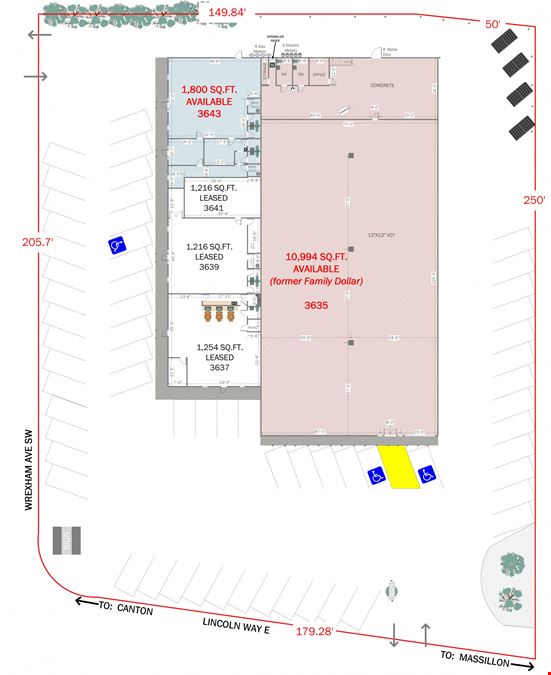 1,800 & 10,994 SQ.FT. FOR LEASE