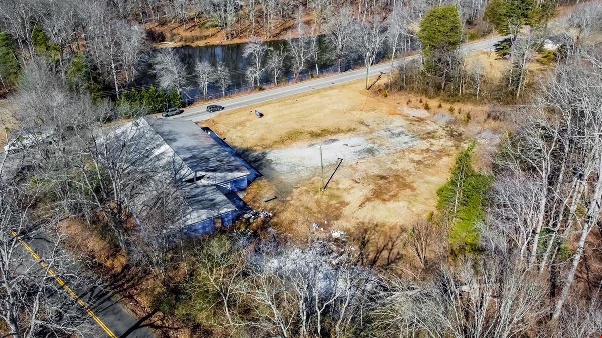 Large Building, Busy Road, Cleared Lot- Pickens County