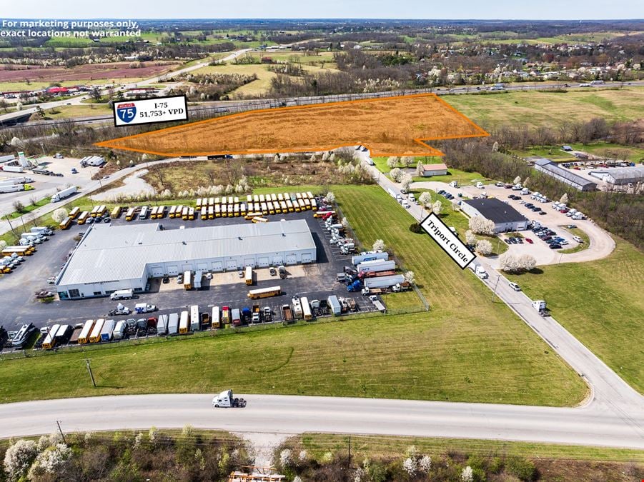 15.65 acres of Highly Visible Commercial Land in Georgetown Kentucky