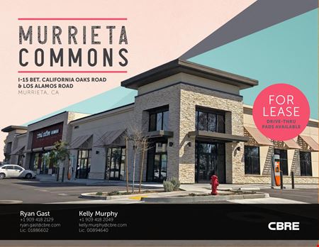 Murrieta Commons-Drive Thru Pads Available - Murrieta