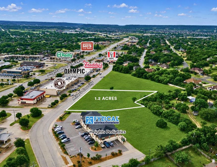 1.2 AC Located Less Than 1 Mile From I-14 Harker Heights, TX