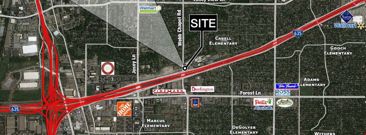 Preview of VacantLand space for Sale at 12004 Webb Chapel Rd