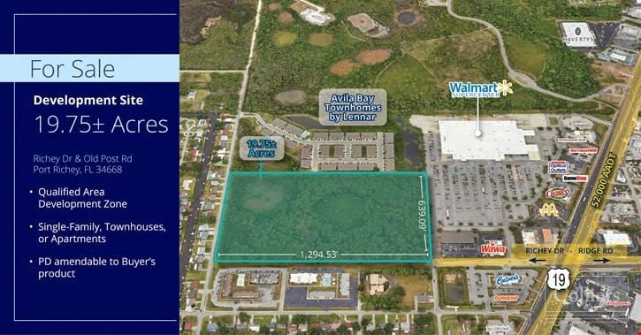 19.75± Acre Development Site | Port Richey, FL