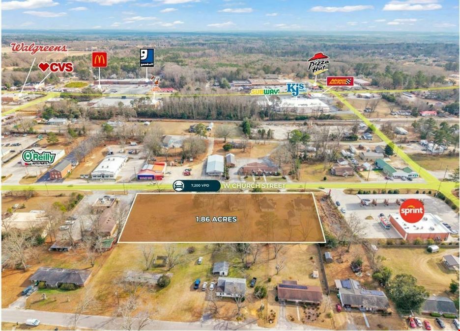 Batesburg-Leesville Retail Land | 1.86 Acres