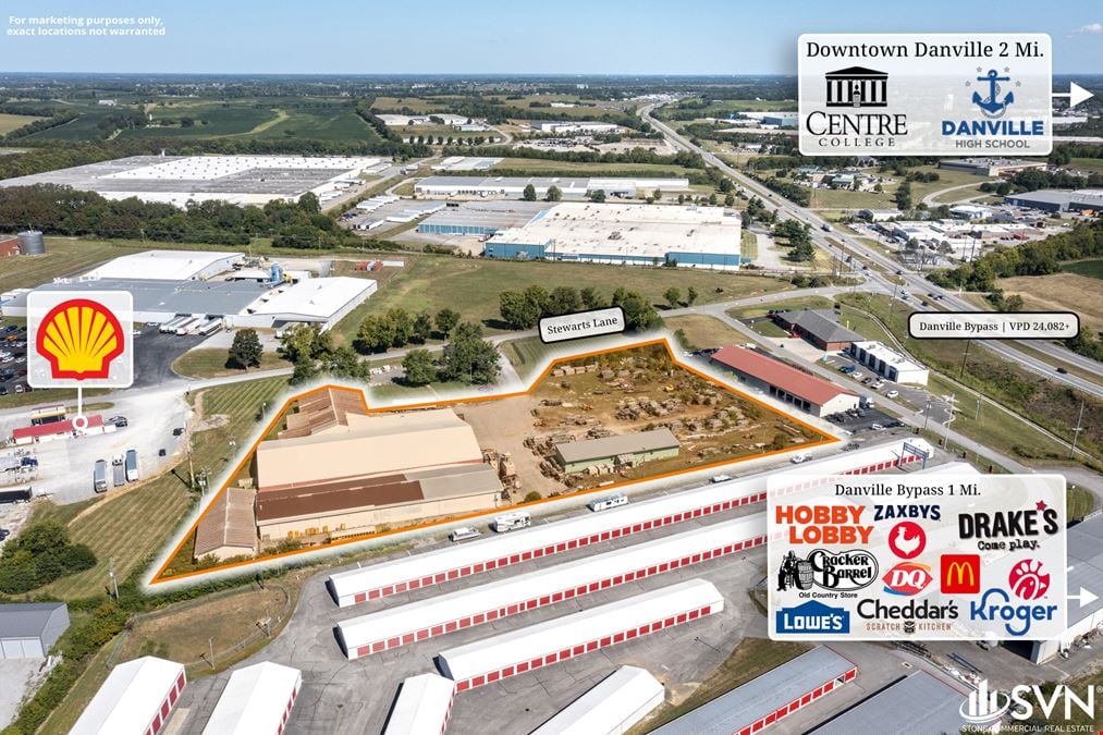 For Sale or Lease: Warehouse With Storage Yard & High Capacity Power