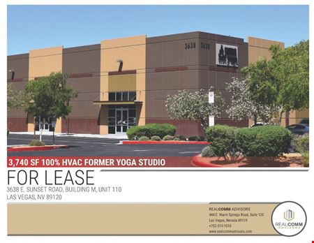Preview of commercial space at 3638 East Sunset Road