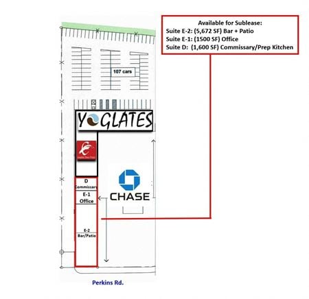 Preview of Retail space for Rent at 3753 Perkins Rd