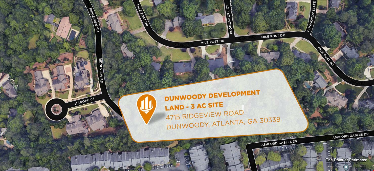 Dunwoody, Atlanta Development Land - 3 AC Site