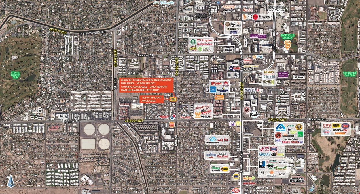 Freestanding Restaurant Bldg Coming Available & Adjacent Land Available