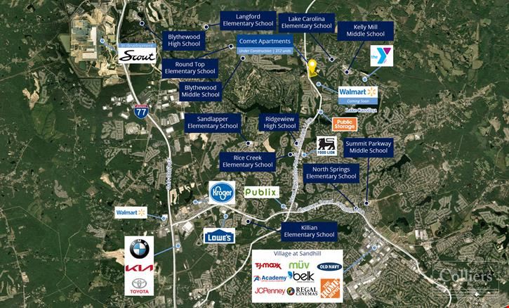 ±13.24 -Acre Multifamily Site with Excellent Visibility on Hard Scrabble Road | Columbia, SC