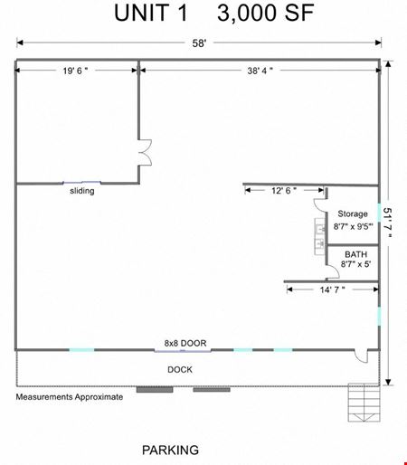 Preview of commercial space at 39W433 Highland Avenue Unit 1