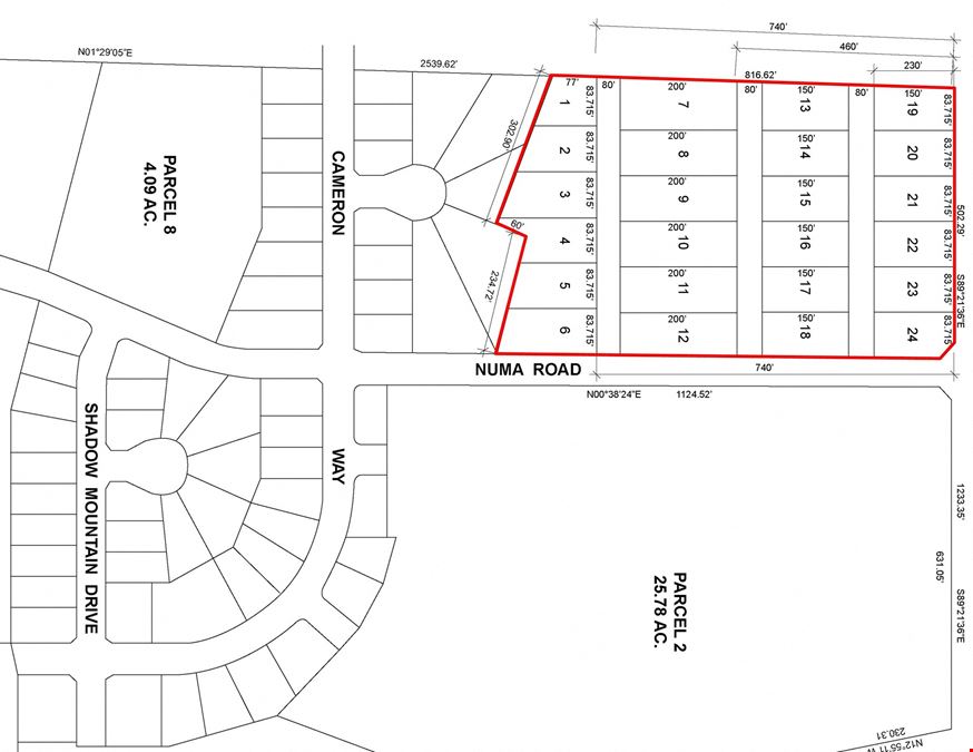 ±10.66 Acres of Level SFR Development Land