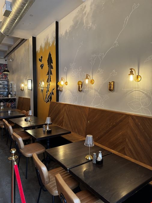 2,000 SF | 317 Union Avenue | Corner Turn-Key Restaurant with Glass Frontage for Sale