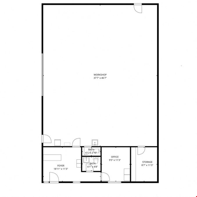 2,400 SQ FT Bldg- Central, Near Clemson