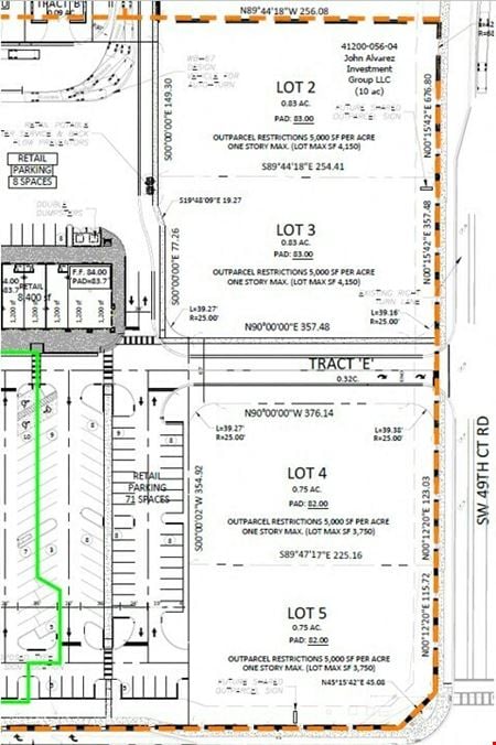 Preview of VacantLand space for Rent at New Publix Southwest Highway 484