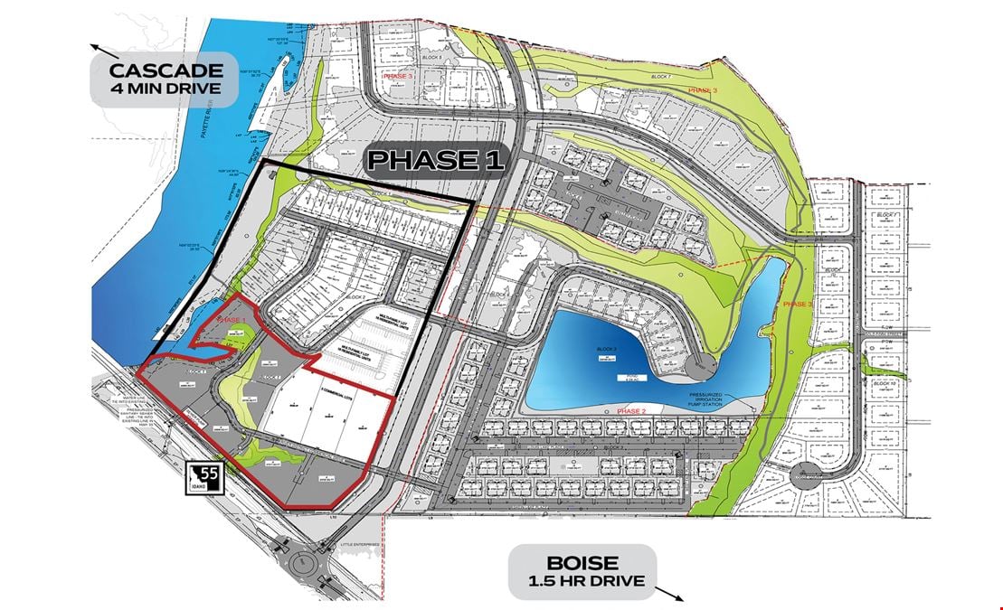 Commercial Lots at River District Subdivision