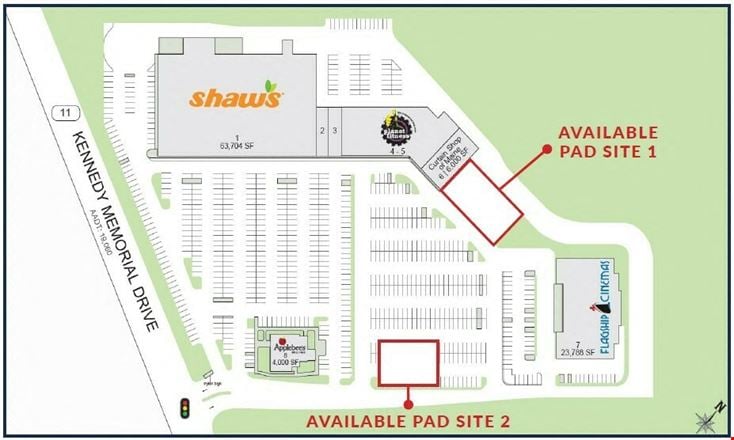 Preview of VacantLand space for Rent at 251 Kennedy Memorial Drive