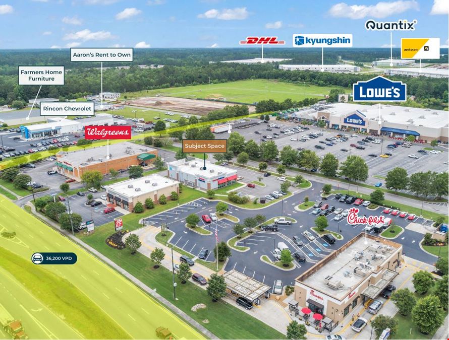 1,600 SF Retail Space | Anchored by Lowes | 36.2K VPD