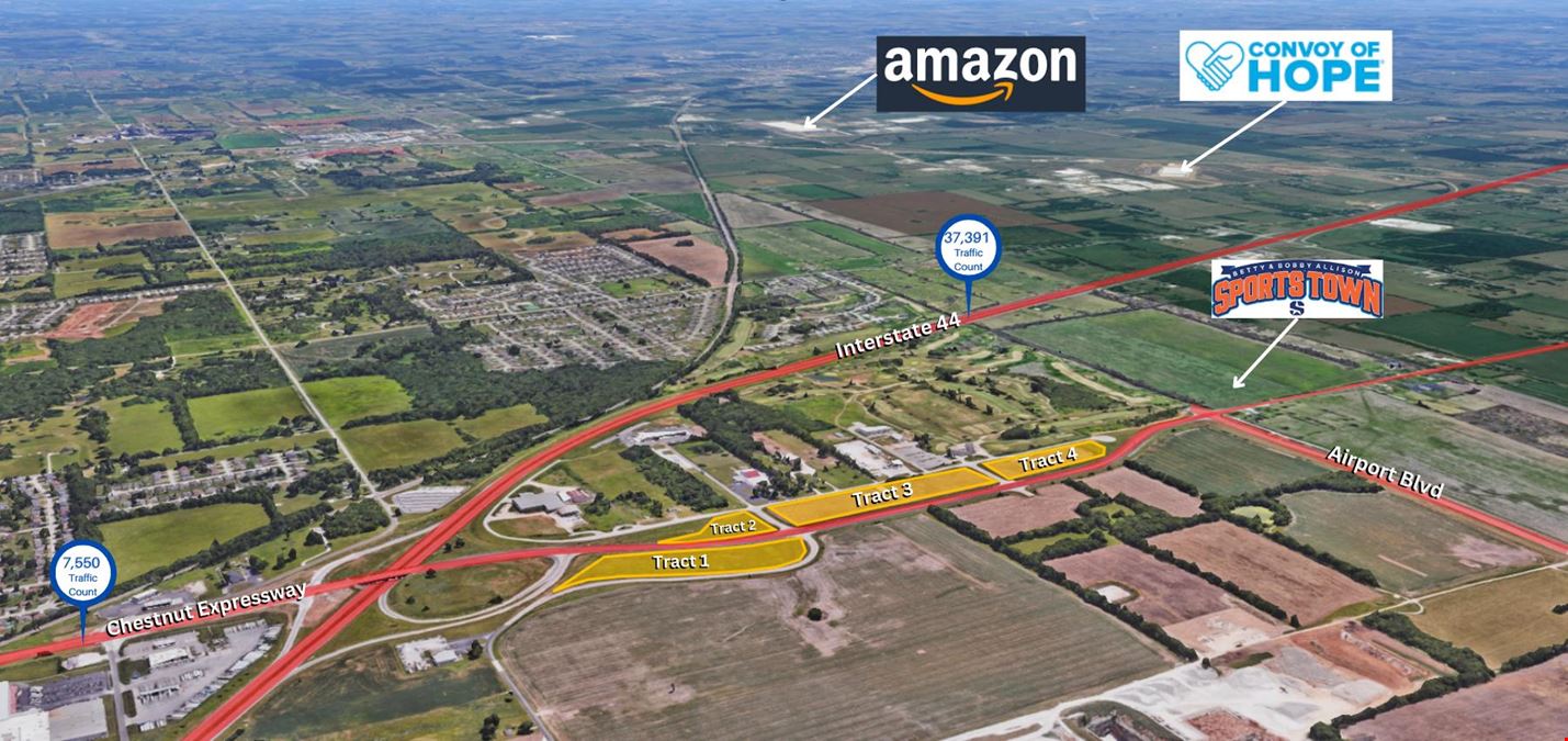 LAND AVAILABLE AT CHESTNUT EXPRESSWAY & I-44