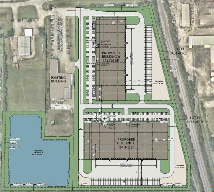 Proposed: 30,000 to 300,000 SF Industrial