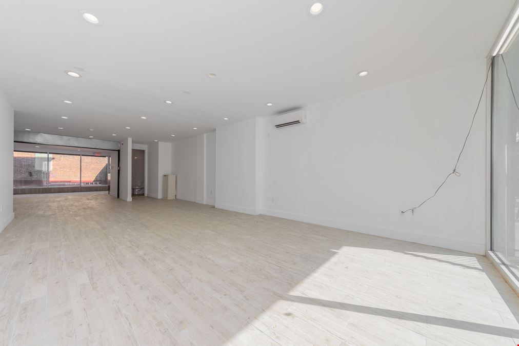1,200 SF | 385 Nostrand Avenue | Vanilla Box Retail with Backyard for Lease