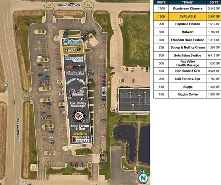 Preview of Retail space for Rent at N162 Eisenhower Drive