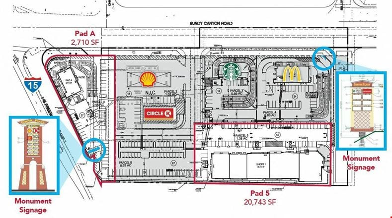Preview of Retail space for Rent at 22241 Bundy Canyon Road