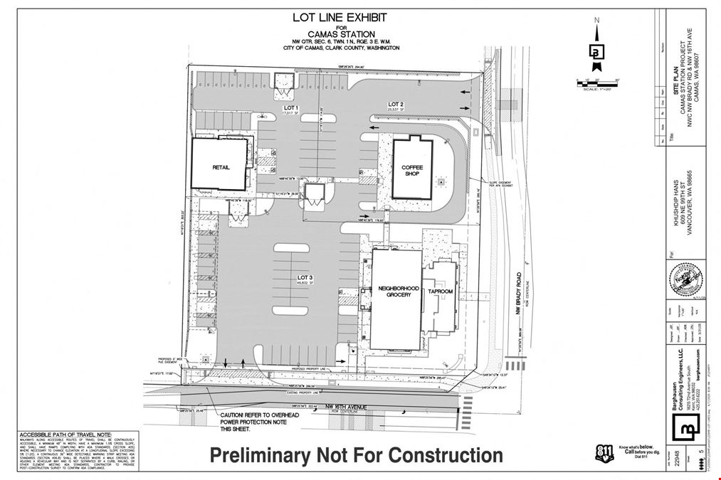 NW CORNER 164TH & NW BRADY, CAMAS, WA 98607