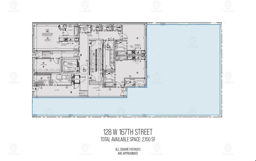 2,150 SF | 128 West 167th Street | 10 Legal Parking Spaces For Lease