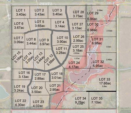 Preview of VacantLand space for Sale at East 127th ST and 47th St South, Sedgwick County 156 acres
