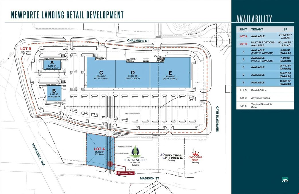 Newporte Landing Retail Development | La Porte, IN