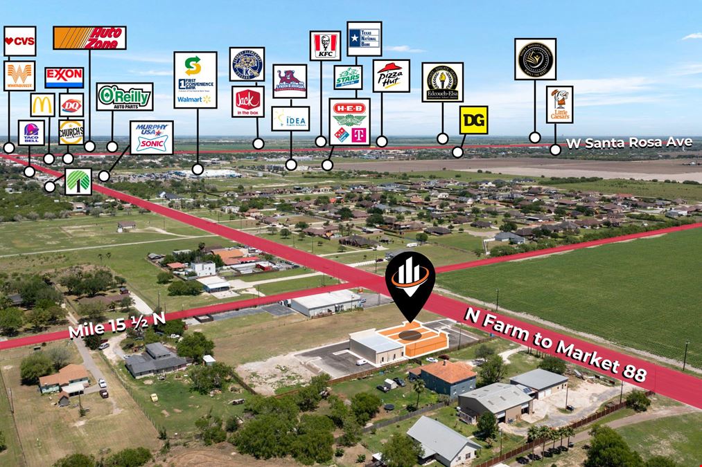 1,250 SF Retail Spaces | Elsa TX