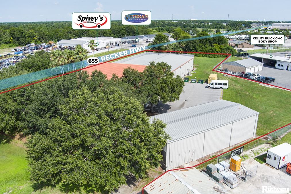 3,900 SF - 9,900 SF Warehouse / Flex on Recker Hwy