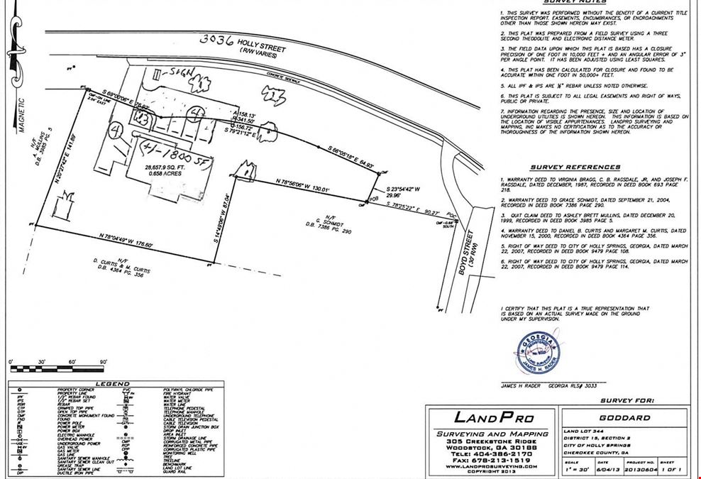 +/-2,400 SF Free Standing - Downtown Holly Springs GA